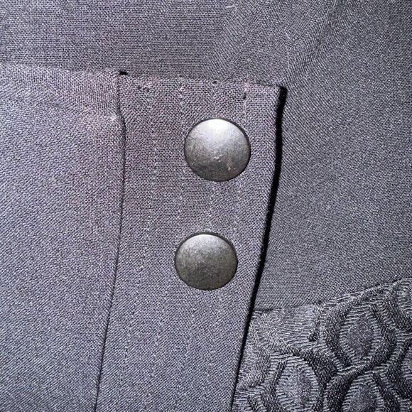 CAbi Black Jacard Brocade Skirt - Picture 3 of 6